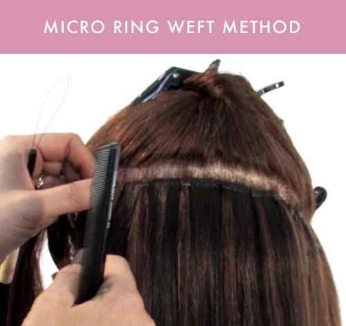 Micro Ring Weft Hair Extensions Course | With Training Head | Hair | Tools