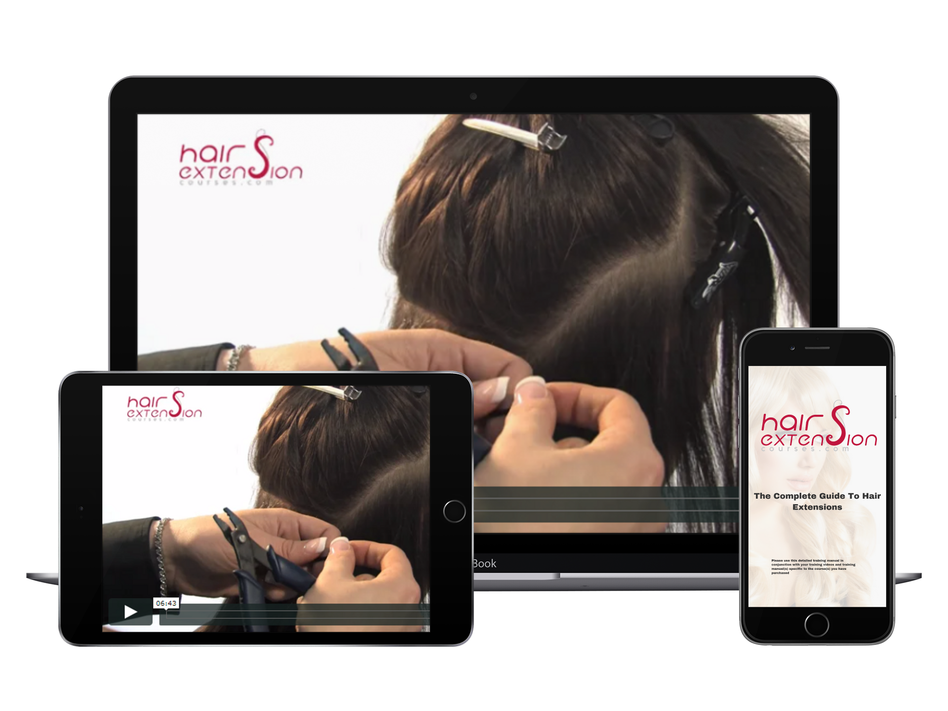 Nano Ring Hair Extensions Course | With Training Head | Hair | Tools